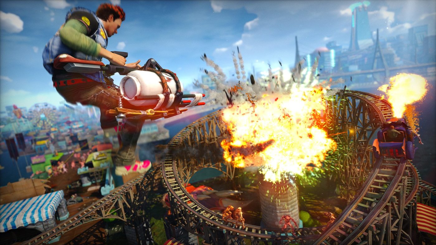 Lihat Berbilang Pemain Sunset Overdrive 8 Pemain “Chaos Squad” Beraksi