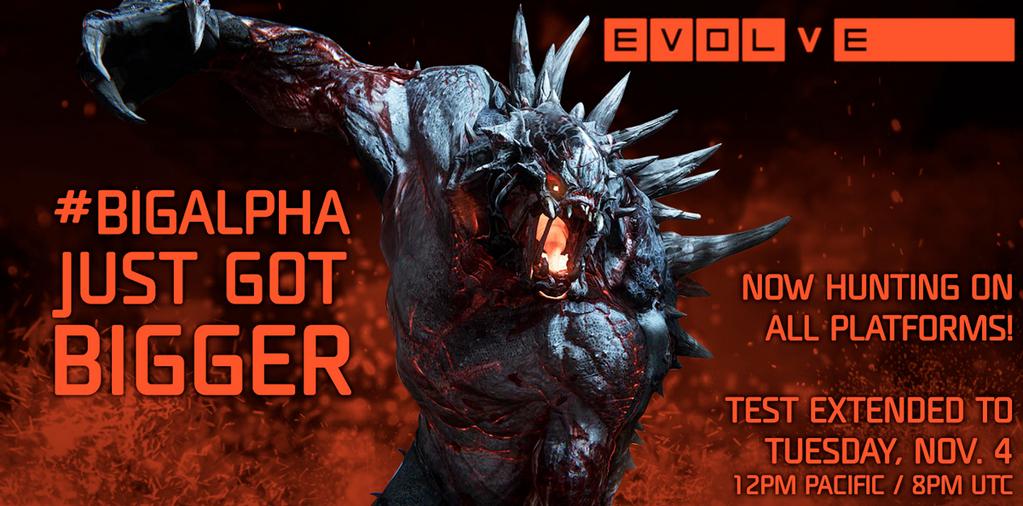 Evolve Big Alpha Kini Tersedia di PlayStation 4, Dilanjutkan hingga Selasa di Semua Platform