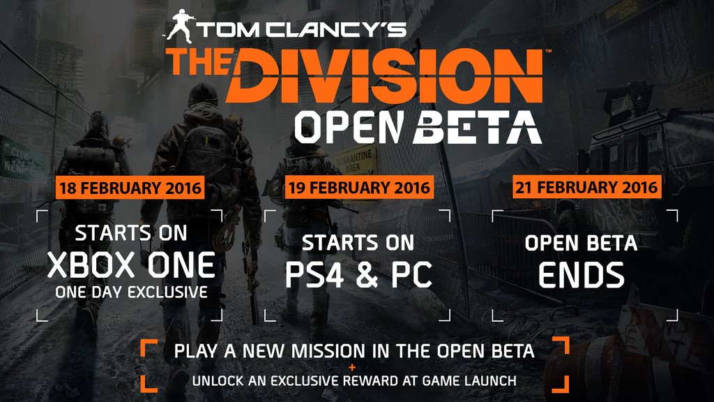 Beta Terbuka Bahagian Tom Clancy Diumumkan, Bermula 18 Februari Dengan Akses Awal Pada Xbox One