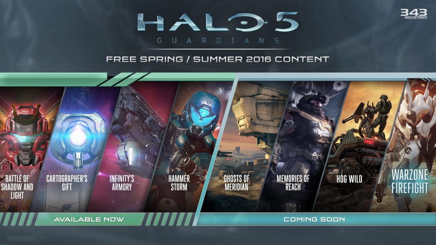 Halo 5: Pelan Hala Tuju DLC Guardians Termasuk Firefight &amp; Halo: Kandungan Inspirasi Jangkauan