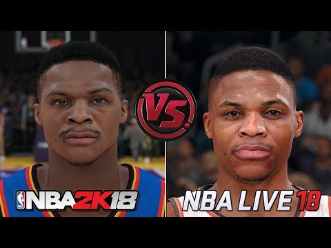 NBA 2K18 与 NBA Live 18 图形比较