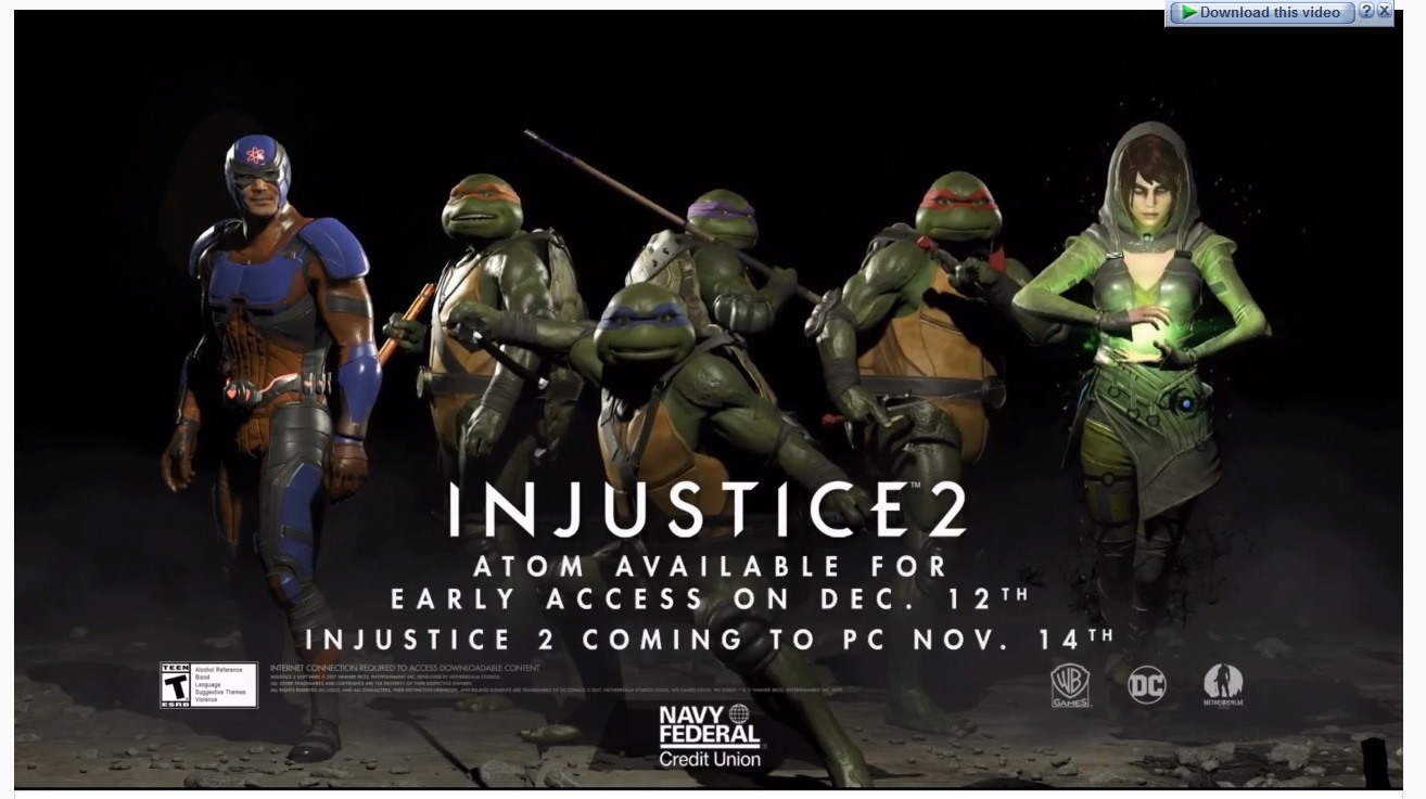 Treler Injustice 2 TMNT Membawa Aksi Penyu Ninja ke DC