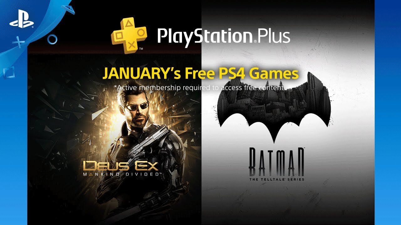 Permainan PlayStation Plus Januari 2018: Deus Ex: Mankind Divided, Batman: The Telltale Series &amp; Banyak Lagi