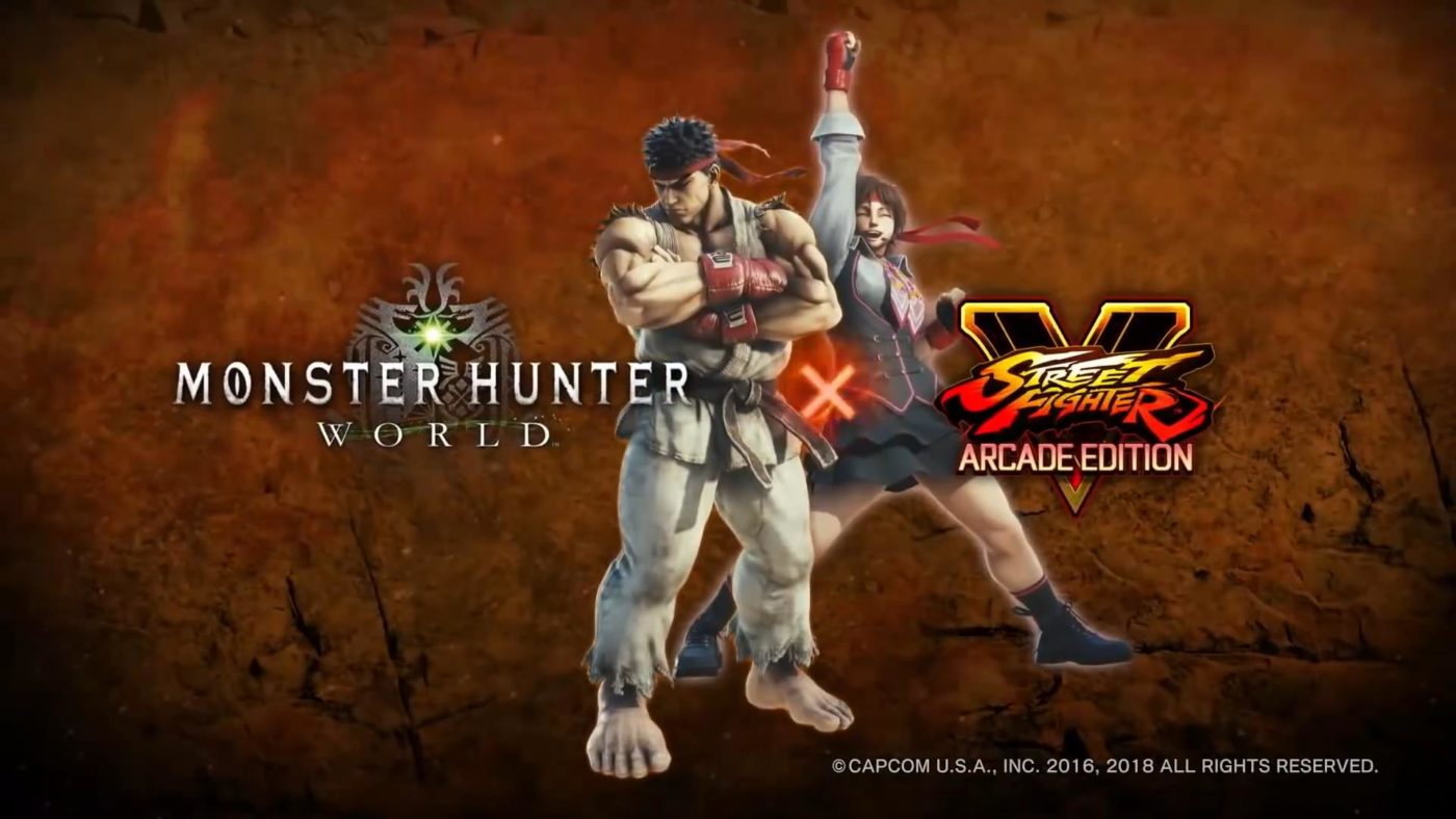 Monster Hunter World, Street Fighter V Crossover ได้รับตัวอย่างใหม่