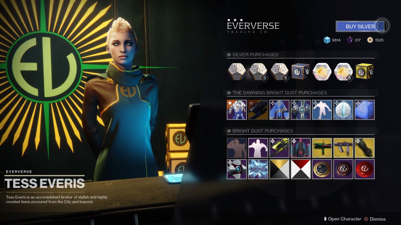 การ์ตูน Destiny 2 กระตุ้นความสนุกสนานในธรรมชาติของการเอารัดเอาเปรียบของ Tess Everis