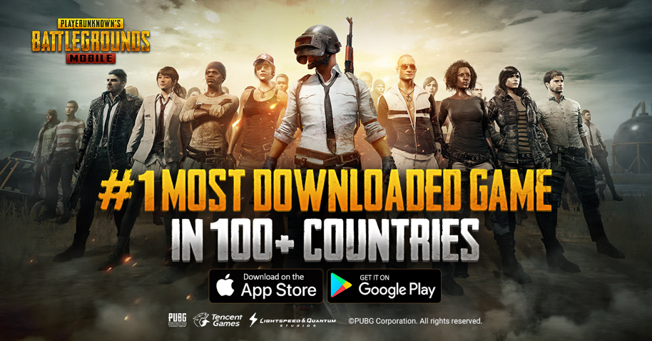 PUBG Mobile #1 Permainan Paling Banyak Dimuat Turun di 100 Negara