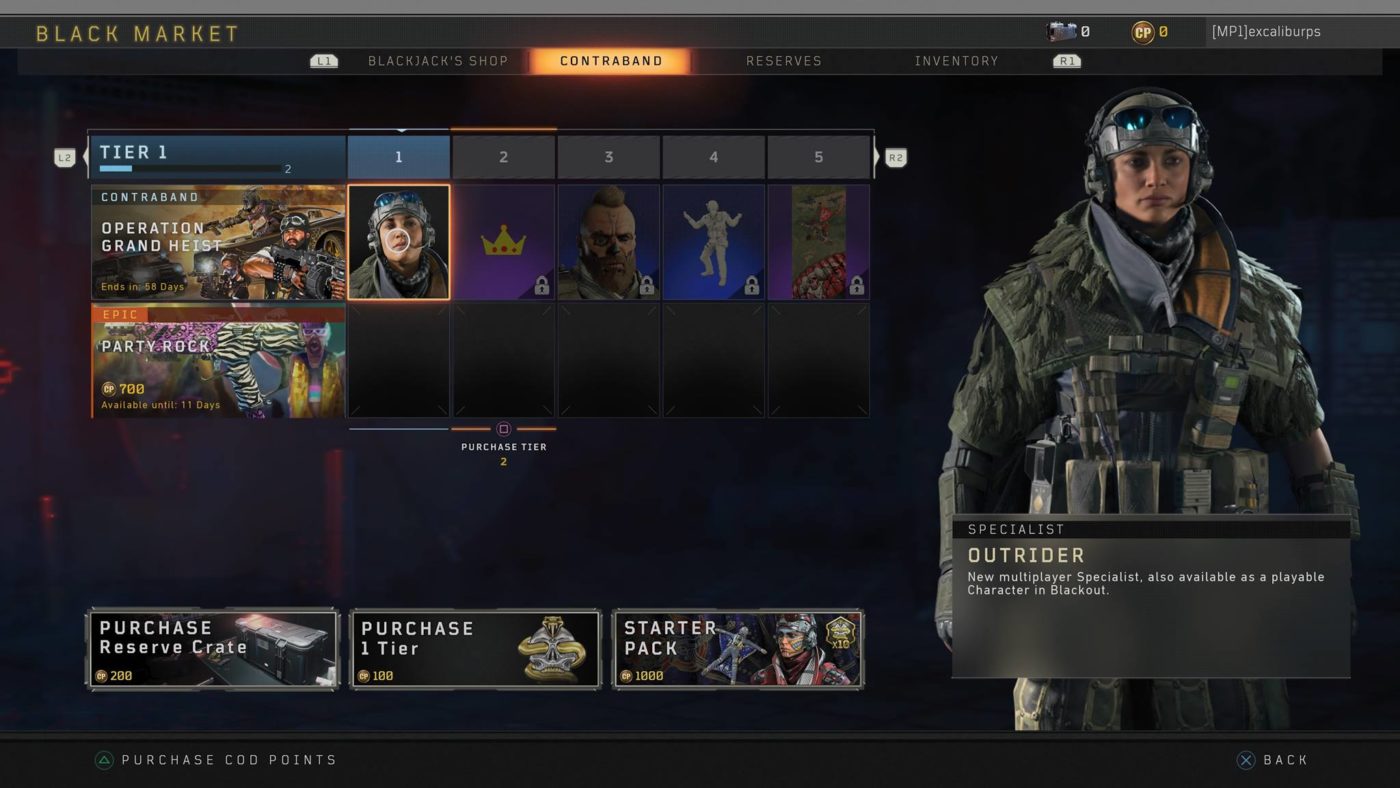 Call of Duty: Black Ops 4 Pemain Tidak Dapat Mendapat Simpanan/Tier Selepas Mencapai Tahap 100