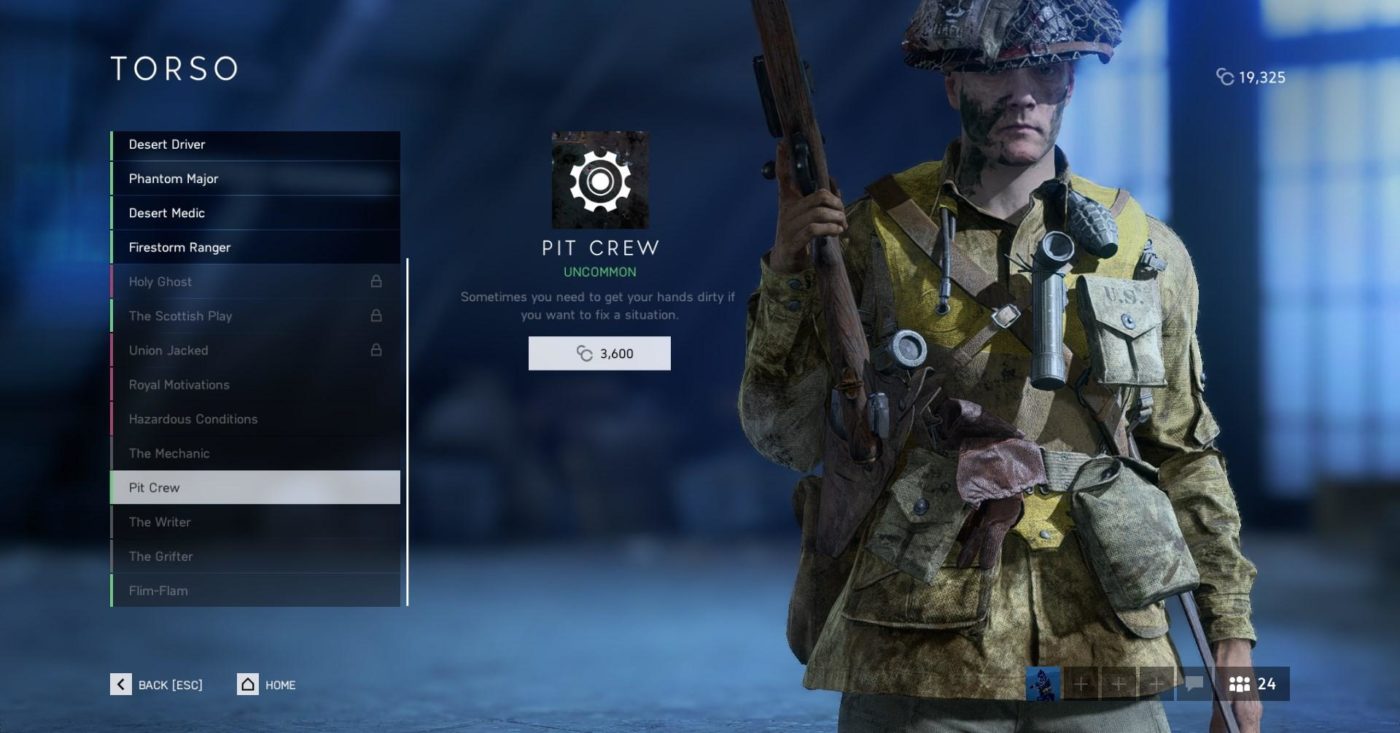 Kulit Battlefield 5 Pit Crew Kini Hanya Boleh Diperolehi melalui Transaksi Mikro Selepas Pada Mulanya Tersedia Dengan Mata Wang Dalam Permainan