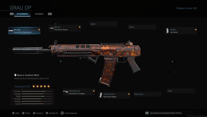 Modern Warfare Grau Nerf Masuk