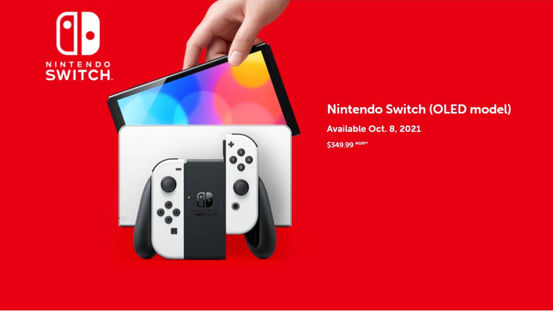 Nintendo Switch OLED 宣布将于 10 月 8 日推出，预告片和包装盒艺术等更多内容已揭晓