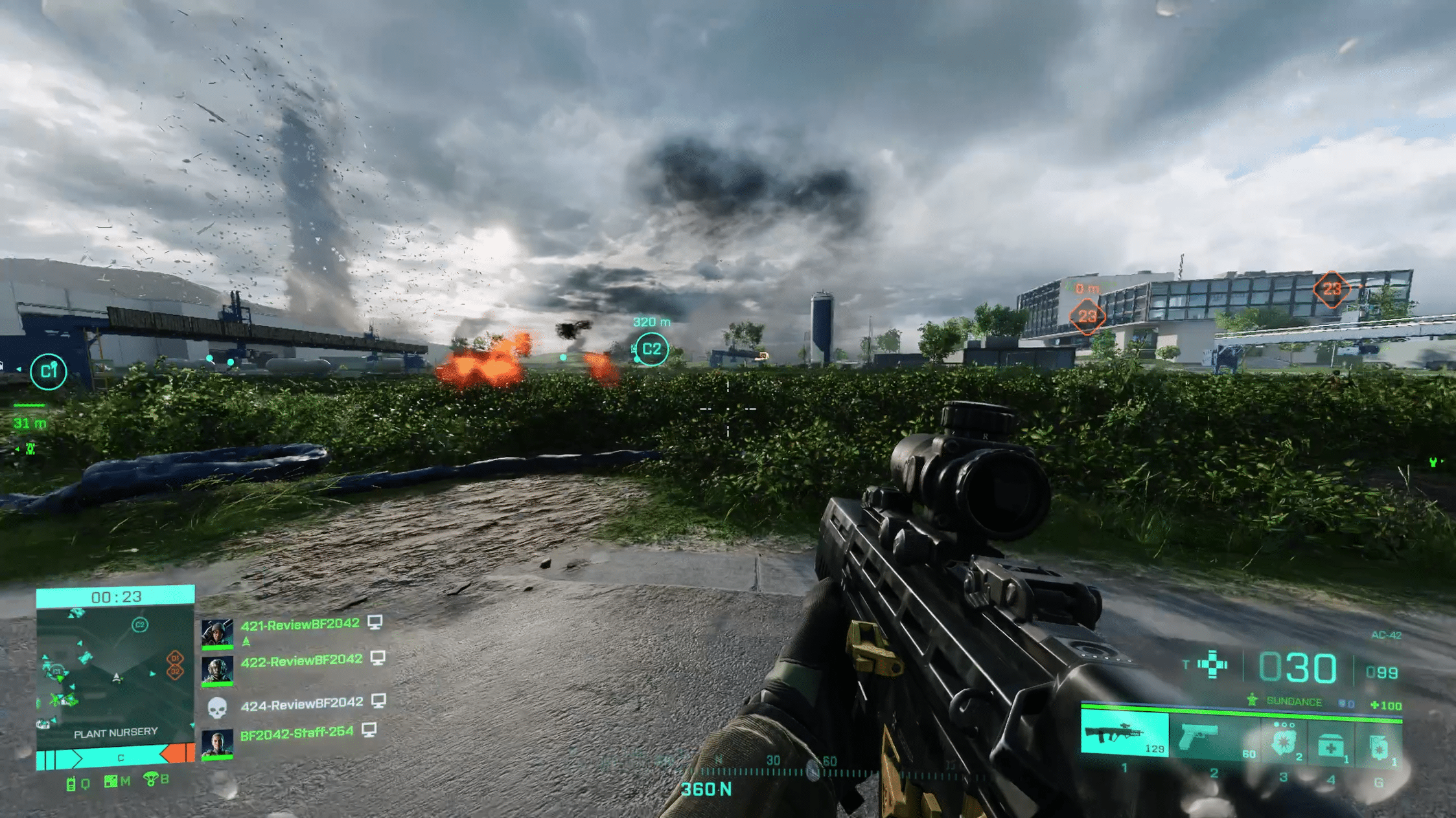 การแสดงผลเหตุการณ์การตรวจสอบ Battlefield 2042 