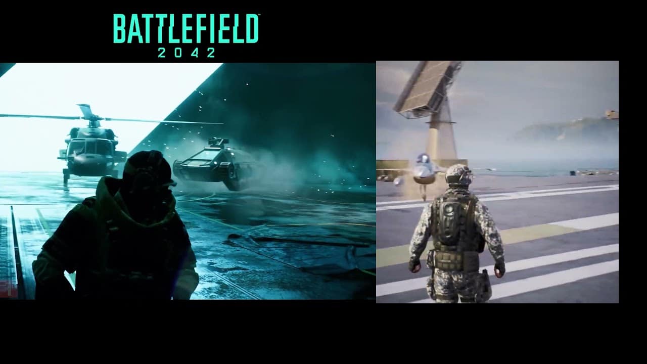 โฆษณา Battlefield 2042 ถูกคัดลอกโดยเกมกองทัพเรือจีนอย่างโจ่งแจ้ง นี่คือการเปรียบเทียบแบบเคียงข้างกัน