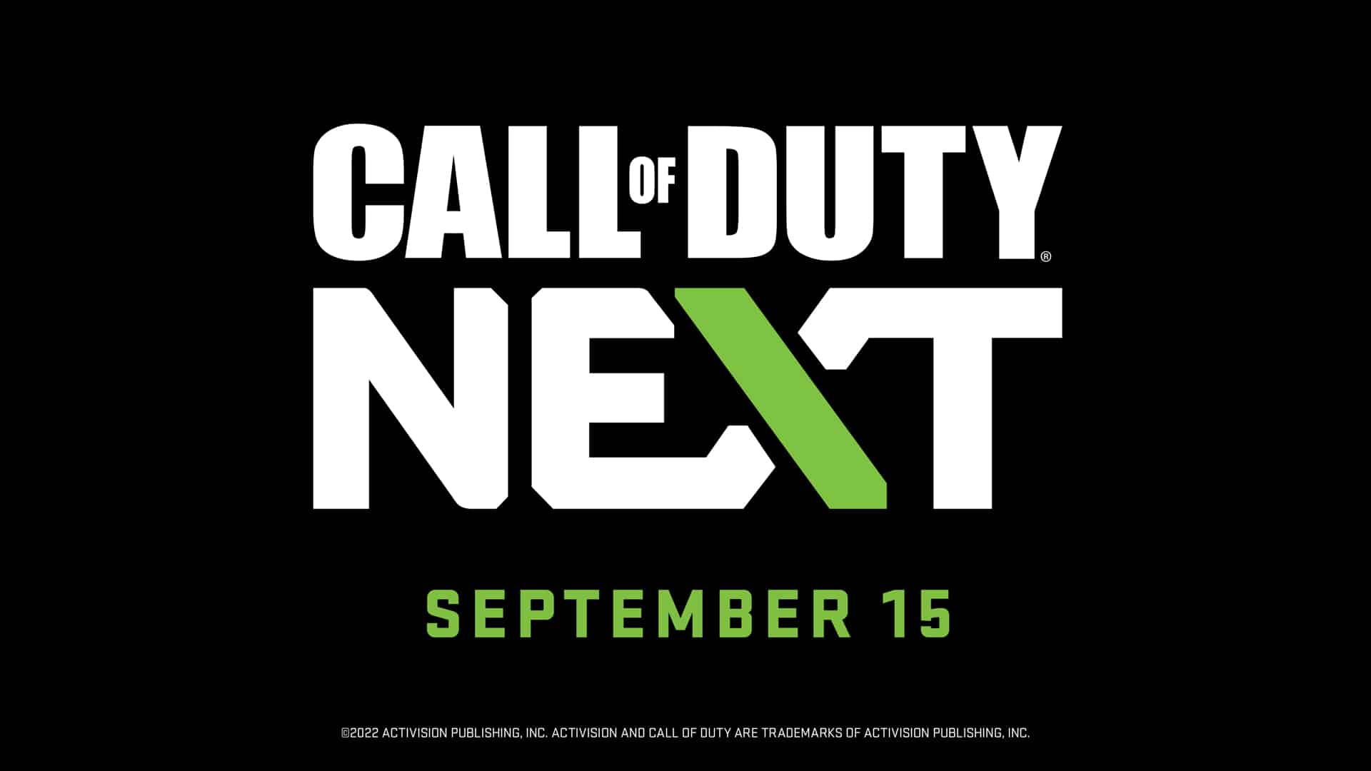 Strim Langsung Call of Duty Seterusnya untuk 15 September 