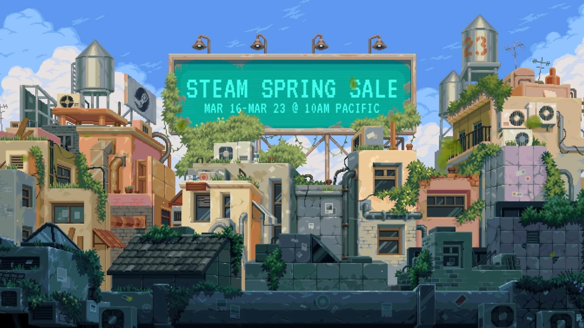 Steam 春季特卖预告片包含活动期间提供的各种游戏；折扣从 3 月 16 日开始