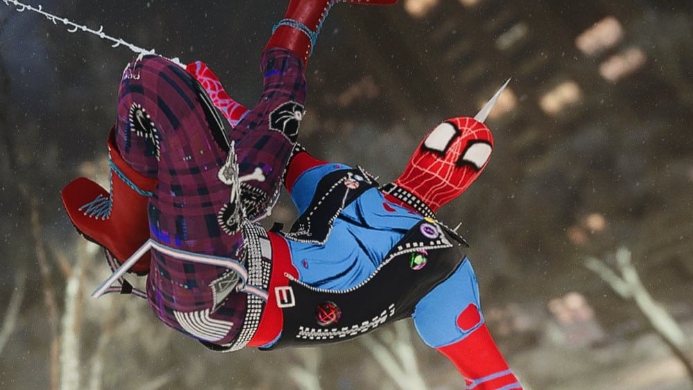 Marvel's Spider-Man: Miles Morales Mod Menambah Sut Spider-Punk dan Kesan Garis pada Permainan