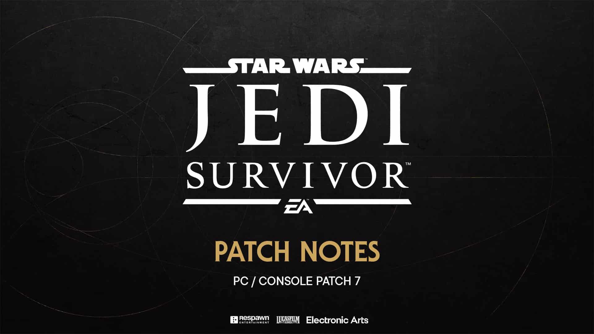 Star Wars Jedi: Survivor Update 1.000.009 untuk 5 Sept. Sabers Out untuk Patch 7, Nota Patch Disenaraikan