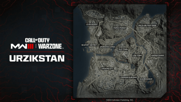 เผยแผนที่ Modern Warfare 3 Warzone; POI และสถานที่ที่ระบุไว้