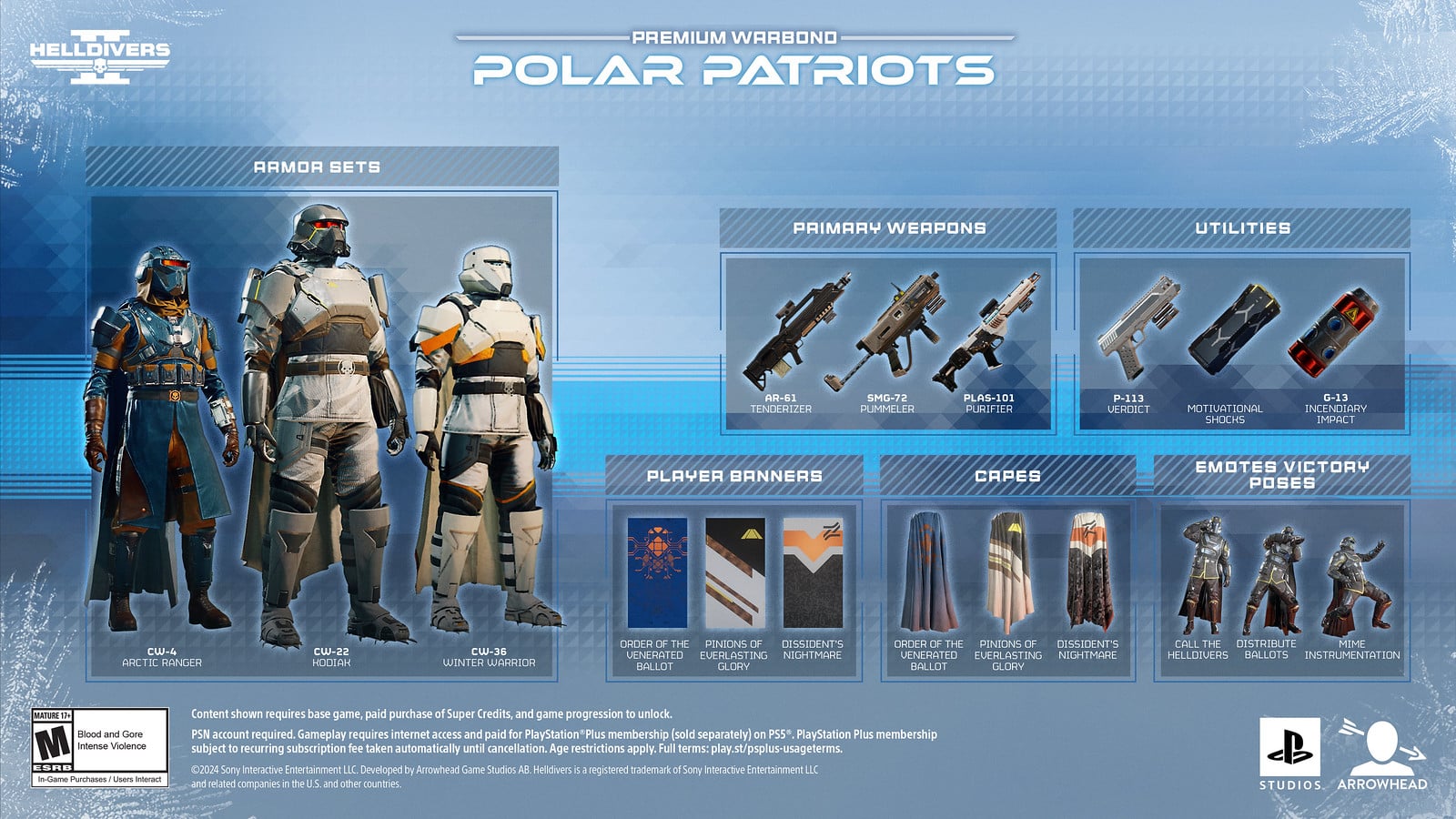 Helldivers 2 Polar Patriots New Warbond เปิดตัว 9 พฤษภาคม อาวุธใหม่ และอื่นๆ อีกมากมาย